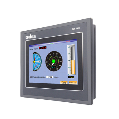 12DI 12DO Industrial Control Equipment PLC 7 Inch Coolmay HMI PLC Semua dalam Satu Controller