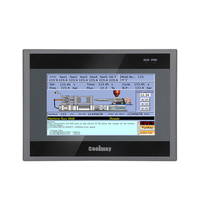 Linux System 7 '' Panel layar sentuh PLC HMI All In One 8 Saluran Pulsa Kecepatan Tinggi
