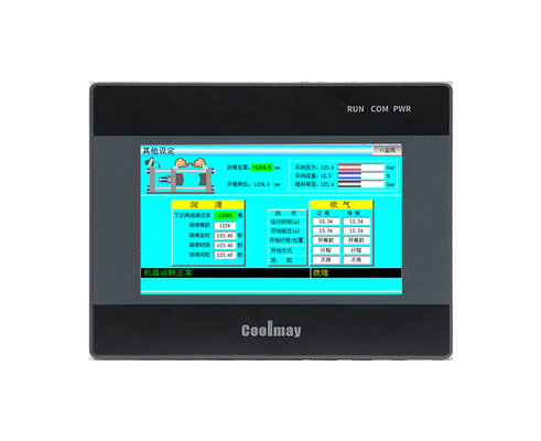 Coolmay 4,3 inci HMI PLC Kontroler PLC All-in-one dengan 64MB RAM