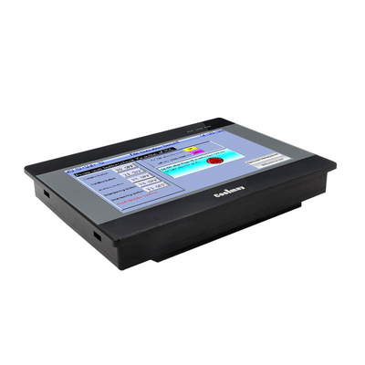 Coolmay 7 Inch Industrial 24v Digital Input Analog Suhu Kelembaban Panel layar sentuh kecil Mini Fx Fx1n Fx2n Fx3u Board Plc HMI Terintegrasi